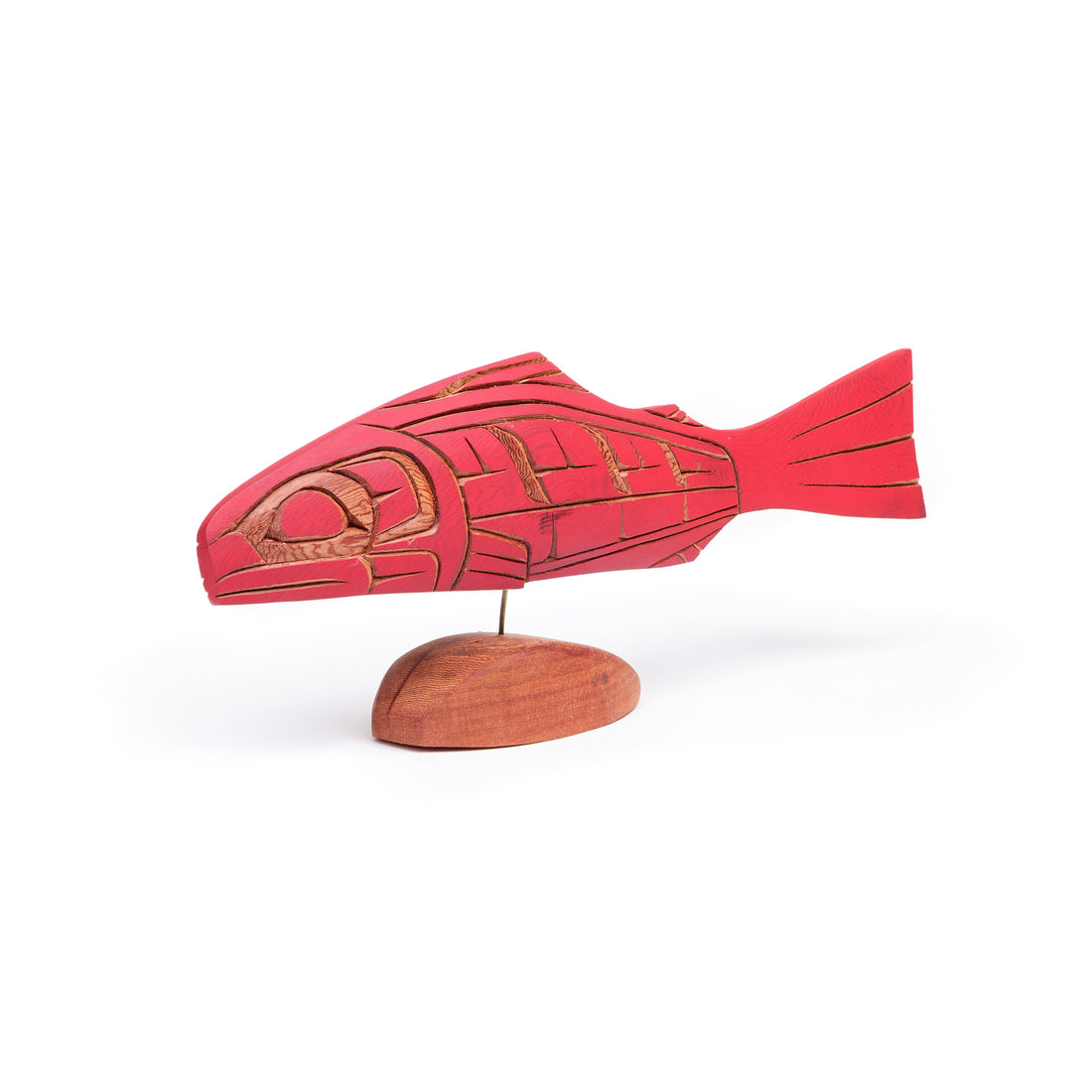 Salmon - Red Cedar Sculpture