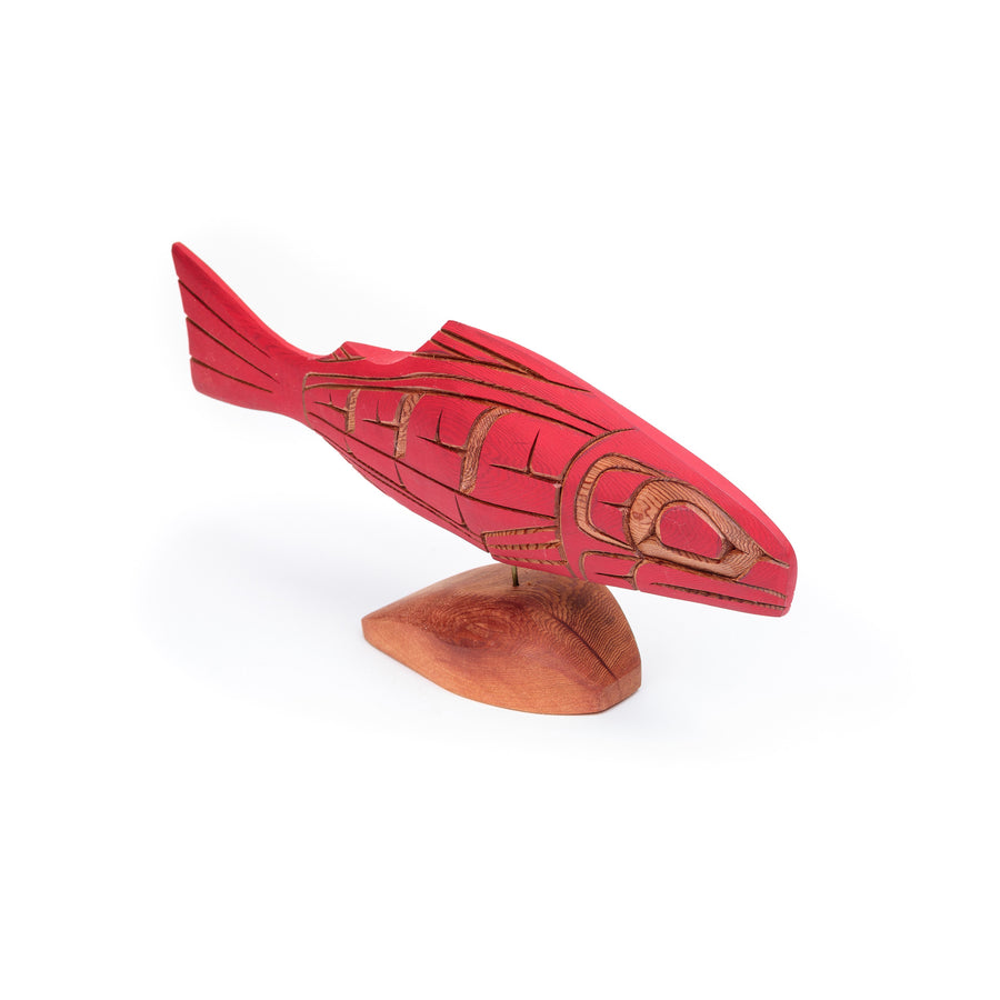 Salmon - Red Cedar Sculpture