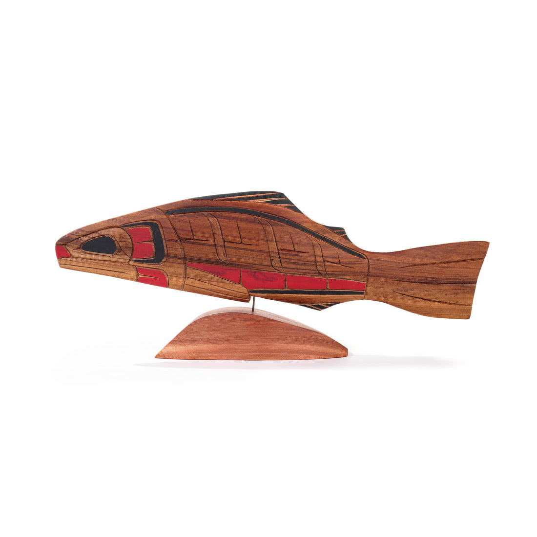 Salmon - Red Cedar Sculpture
