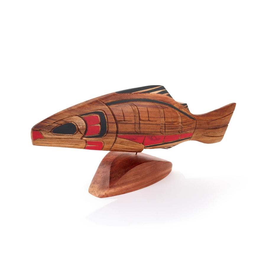 Salmon - Red Cedar Sculpture