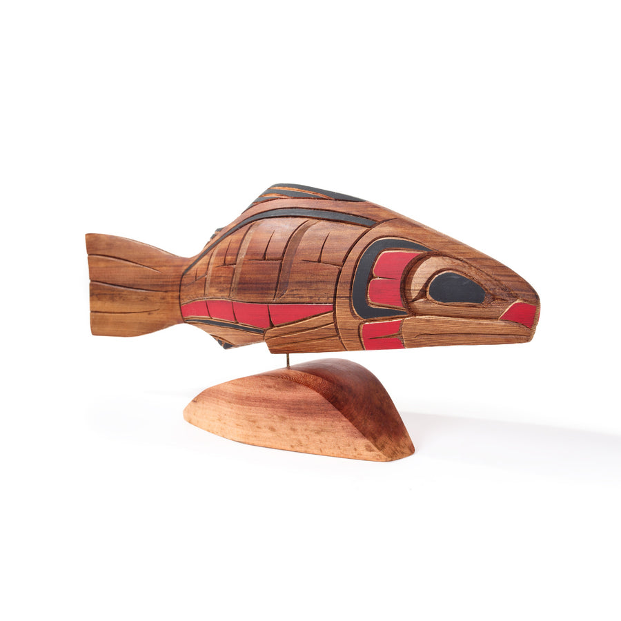 Salmon - Red Cedar Sculpture