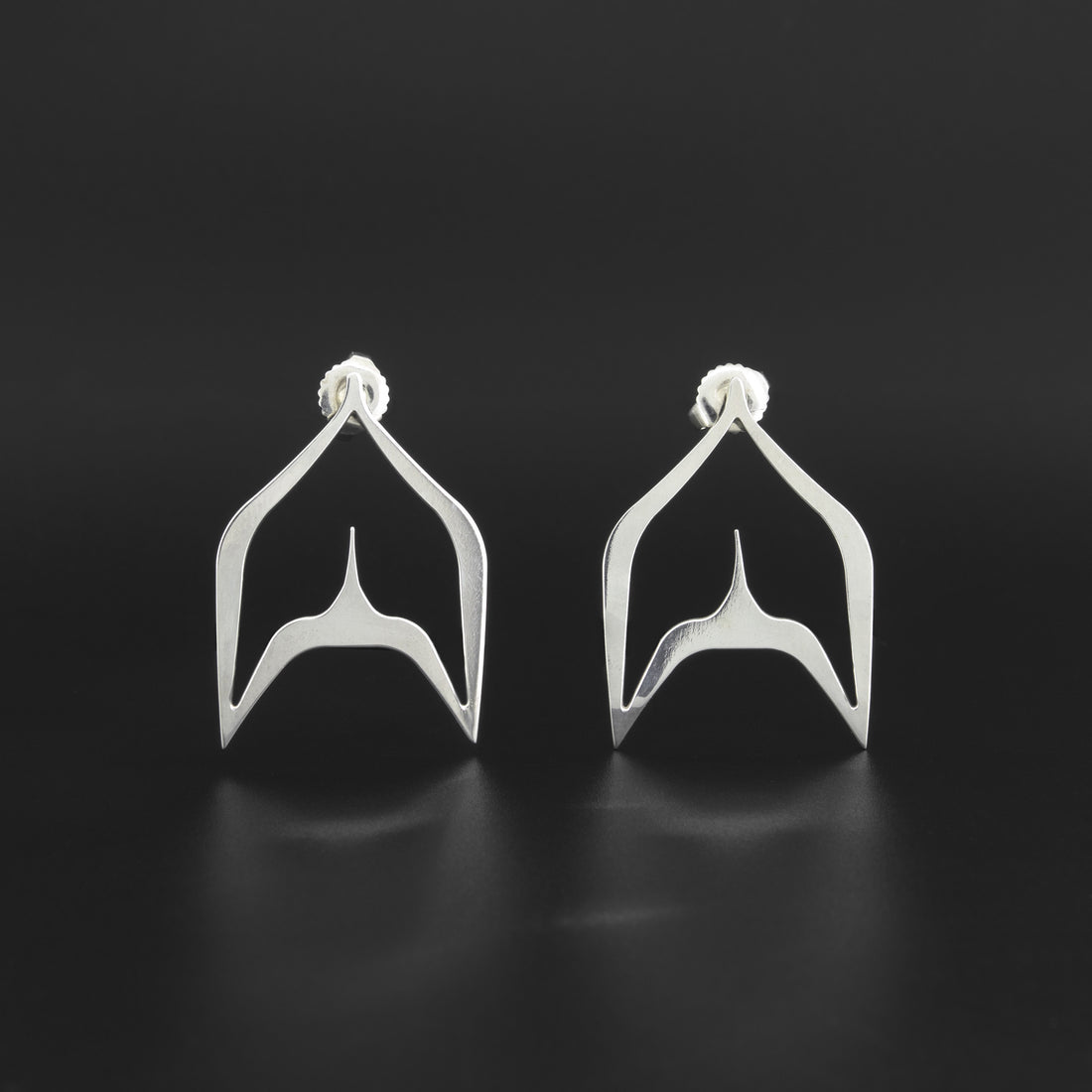 Killerwhale - Silver Stud Earrings