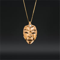 The Seer (Mini) - Bronze Pendant with Cultured Diamond