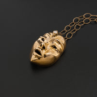The Seer - Bronze Pendant with Lab Diamond