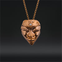 The Seer - Copper Pendant with Cultured Diamond