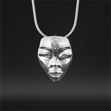 The Seer - Silver Pendant with Lab Diamond