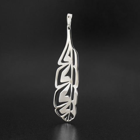 Matriarch Feather - Silver Pendant