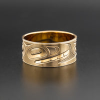 Raven-Finned Killerwhale - 14k Gold Ring