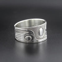 Raven-Finned Killerwhale - Silver Ring