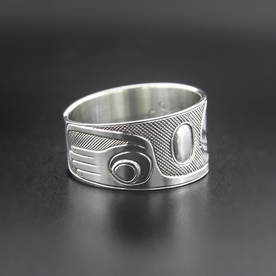 Raven-Finned Killerwhale - Silver Ring