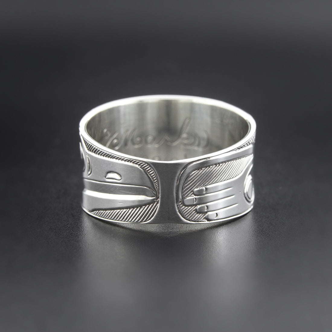 Raven-Finned Killerwhale - Silver Ring