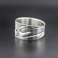 Raven-Finned Killerwhale - Silver Ring
