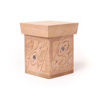 Eagle, Rave, Wolf, and Bear - Cedar Bentwood Box with Abalone