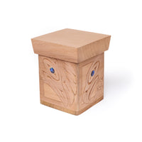 Eagle, Rave, Wolf, and Bear - Cedar Bentwood Box with Abalone