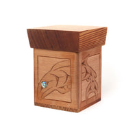 Save Our Salmon - Red Cedar Bentwood Box with Abalone