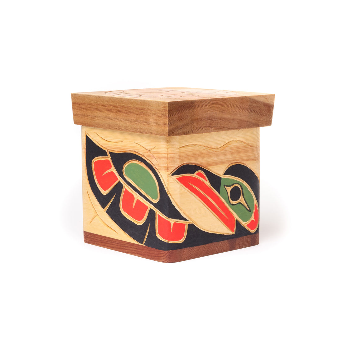 Raven and Moon - Cedar Bentwood Box