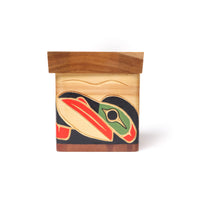 Raven and Moon - Cedar Bentwood Box