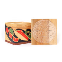Raven and Moon - Cedar Bentwood Box