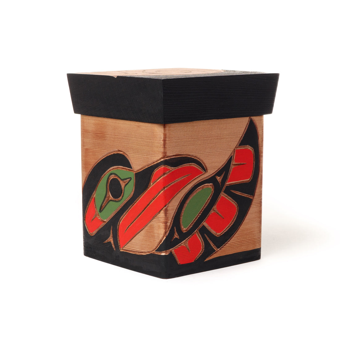 Raven and Moon - Red Cedar Bentwood Box