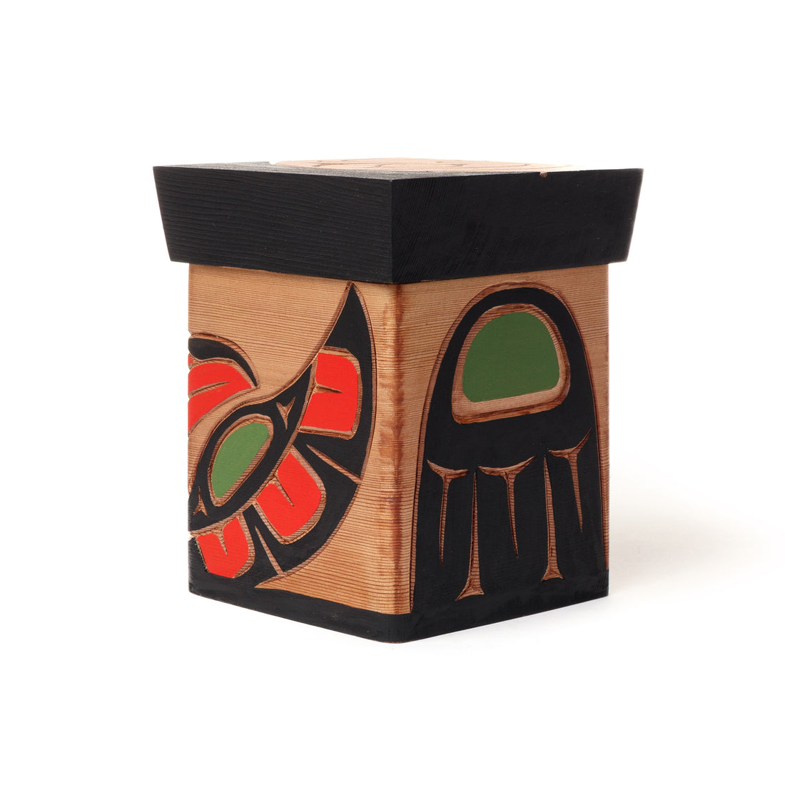 Raven and Moon - Red Cedar Bentwood Box