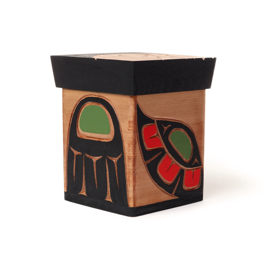 Raven and Moon - Red Cedar Bentwood Box