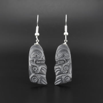 Human - Argillite Earrings