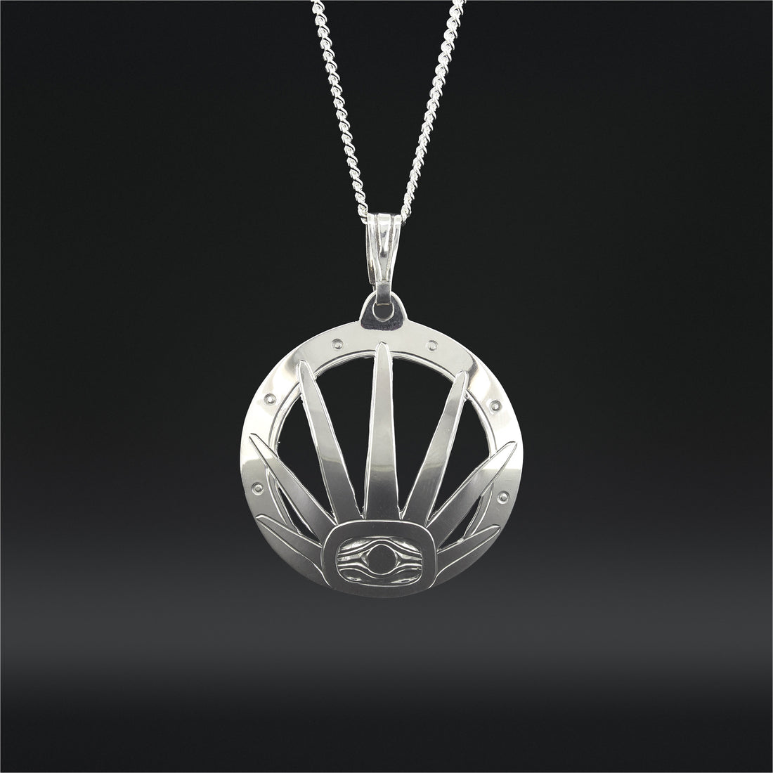 Sea Urchin - Silver Pendant