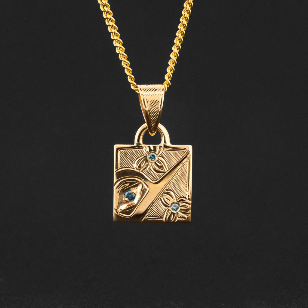 Hummingbird <br>14k Pendant with Diamonds