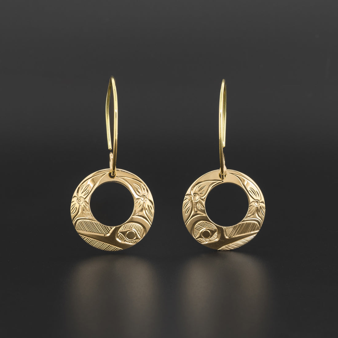 Hummingbird - 14k Gold Earrings