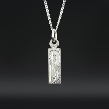 Raven and Light - Silver Pendant