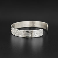Killerwhale - Silver Bracelet with Blue Topaz