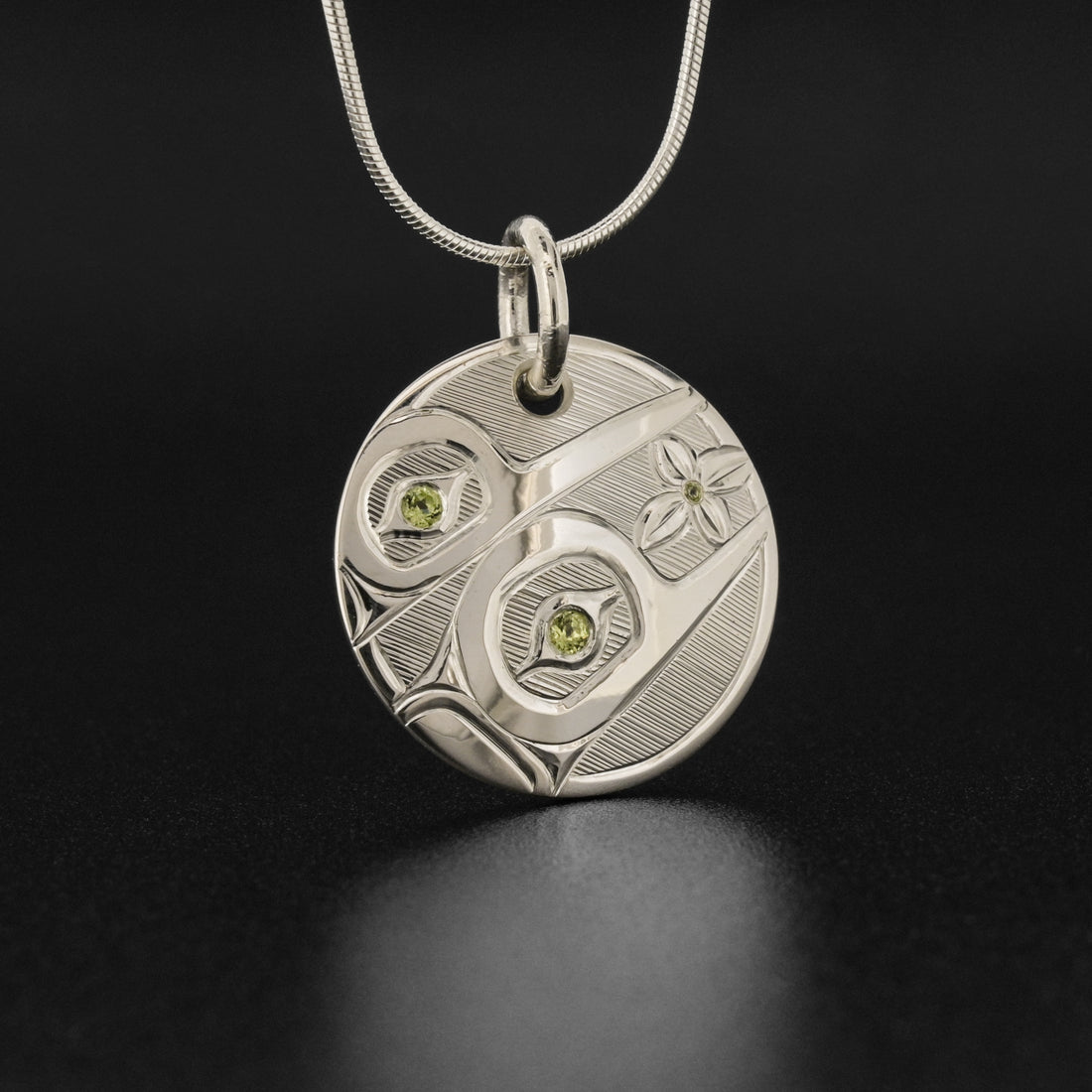 Teaching - Silver Pendant with Peridot