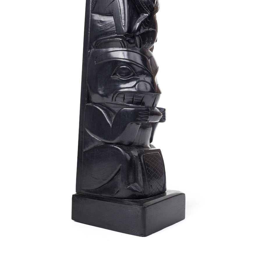Eagle, Raven, Halibut, and Beaver - Argillite Pole