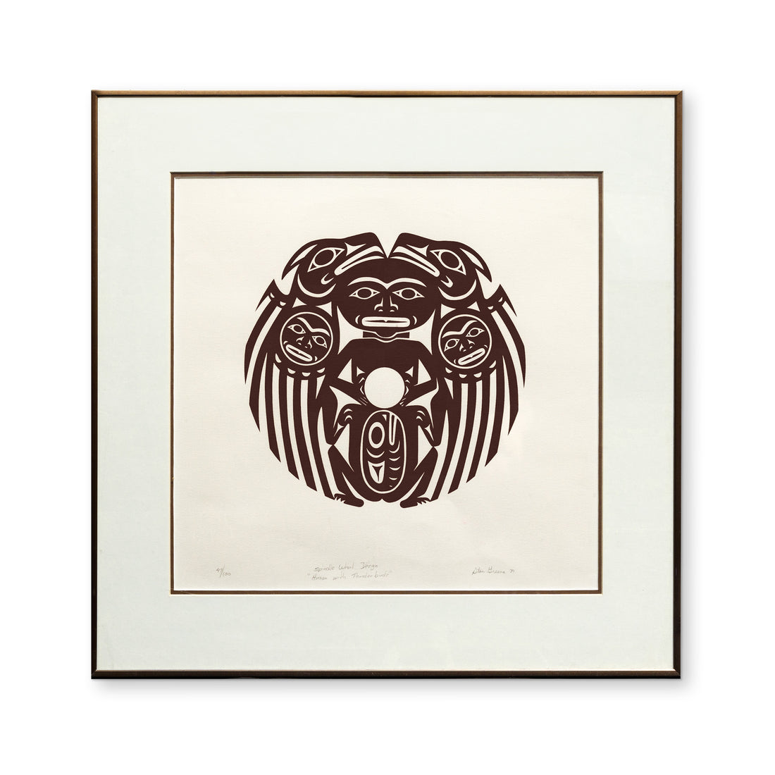 Human with Thunderbird - Framed Limited Edition Print