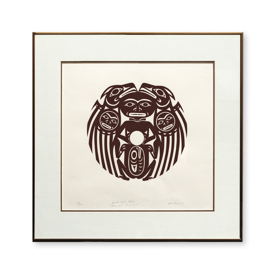 Human with Thunderbird - Framed Limited Edition Print