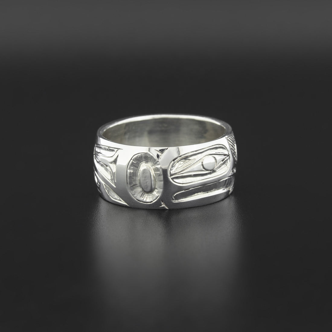 Eagle and Wolf - Silver Ring
