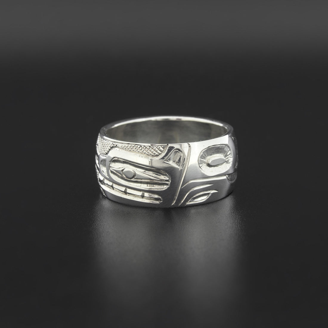 Eagle and Wolf - Silver Ring