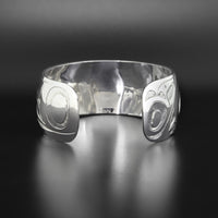 Raven - Silver Bracelet with 14k Gold