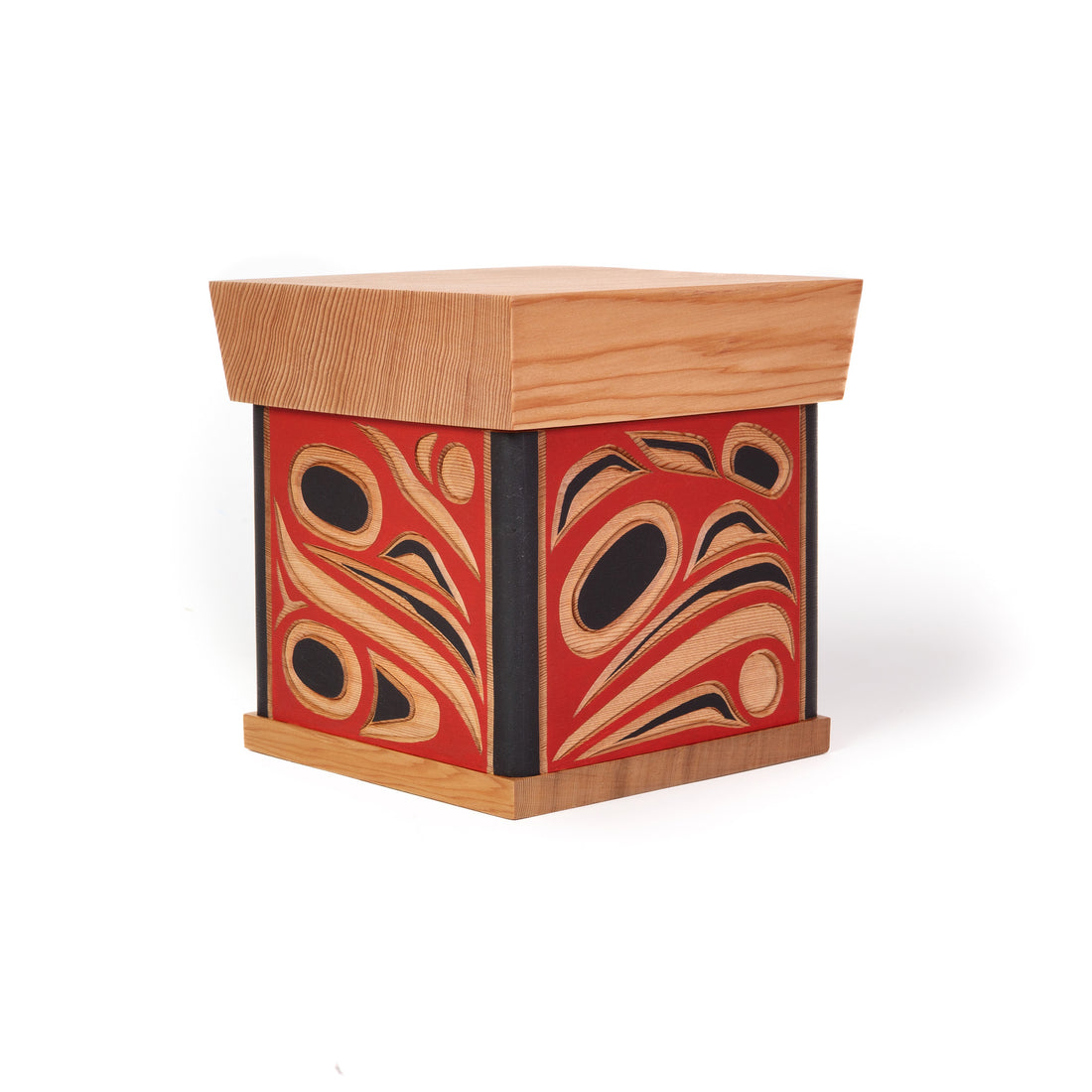 Four Ravens - Red Cedar Bentwood Box
