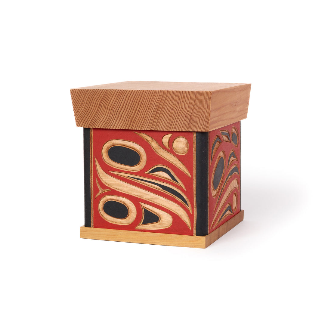 Four Ravens - Red Cedar Bentwood Box
