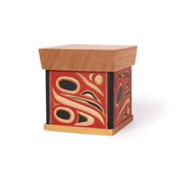 Four Ravens - Red Cedar Bentwood Box