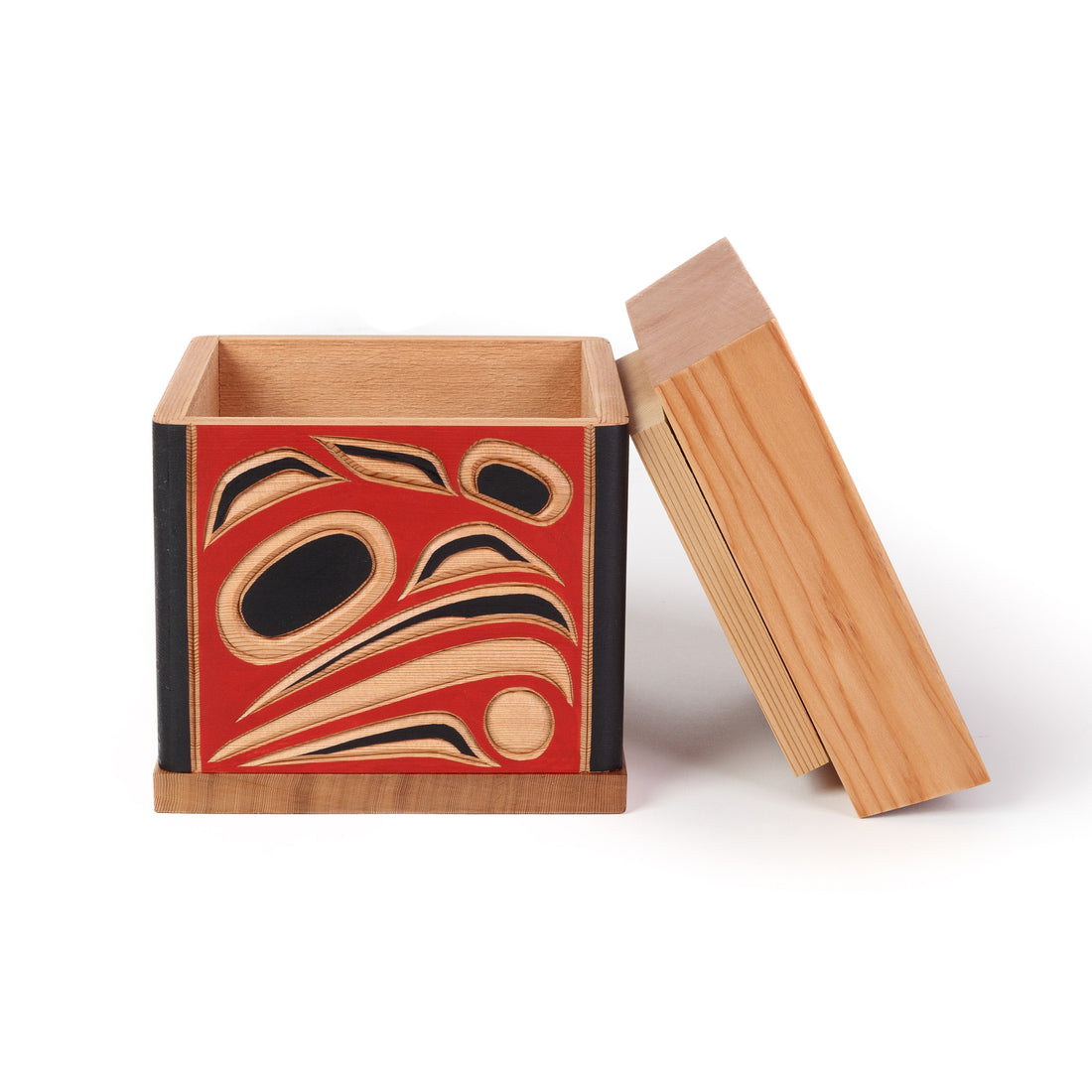 Four Ravens - Red Cedar Bentwood Box