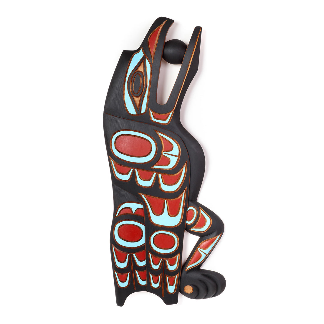 Raven and Light - Red Cedar Sculpture