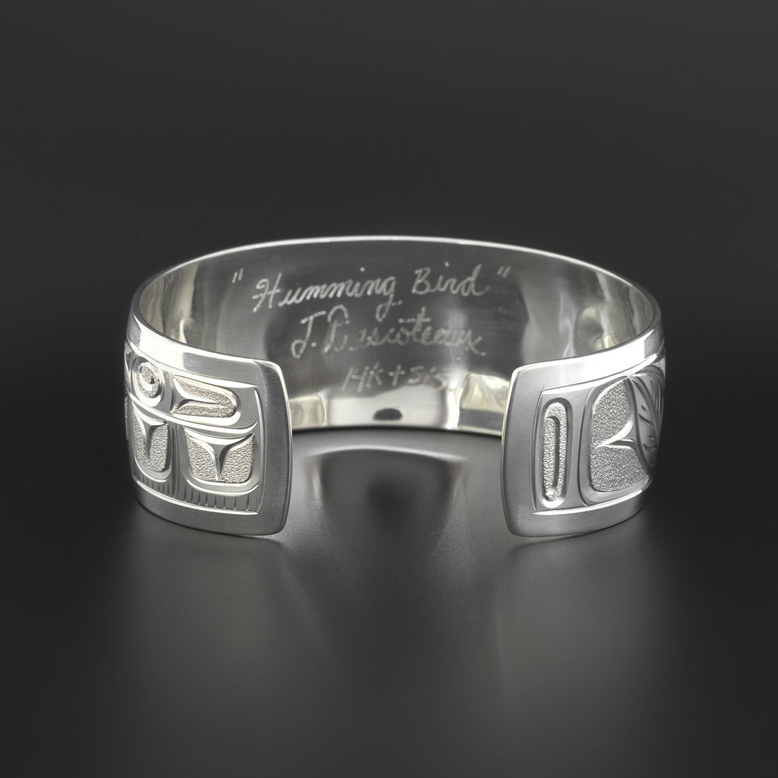 Hummingbird - Silver Bracelet with 14k Gold