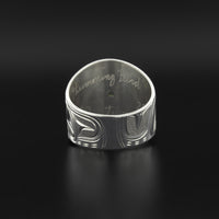 Hummingbird - Silver Ring with Peridot