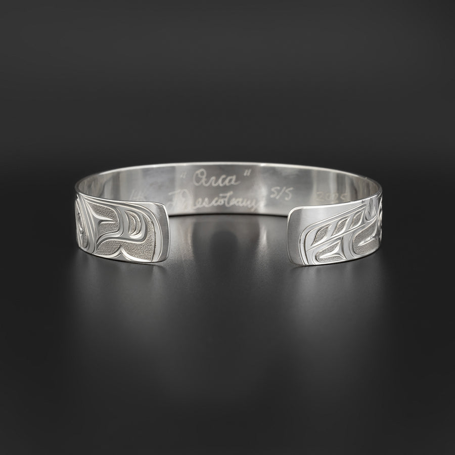 Orca - Silver Bracelet with 14k Gold