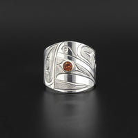 Raven and Light - Silver Ring with Citrine