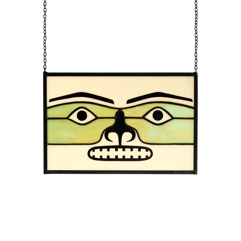 Chilkat (Beloved Blue-Green) - Stained Glass Panel