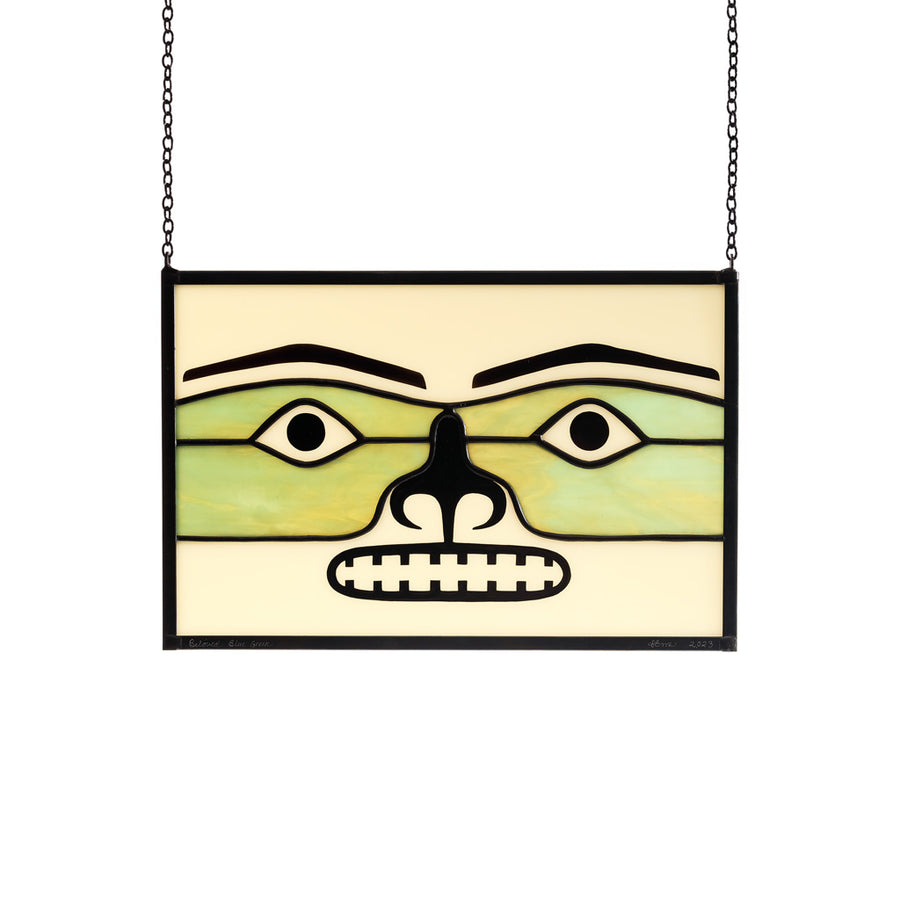 Chilkat (Beloved Blue-Green) - Stained Glass Panel