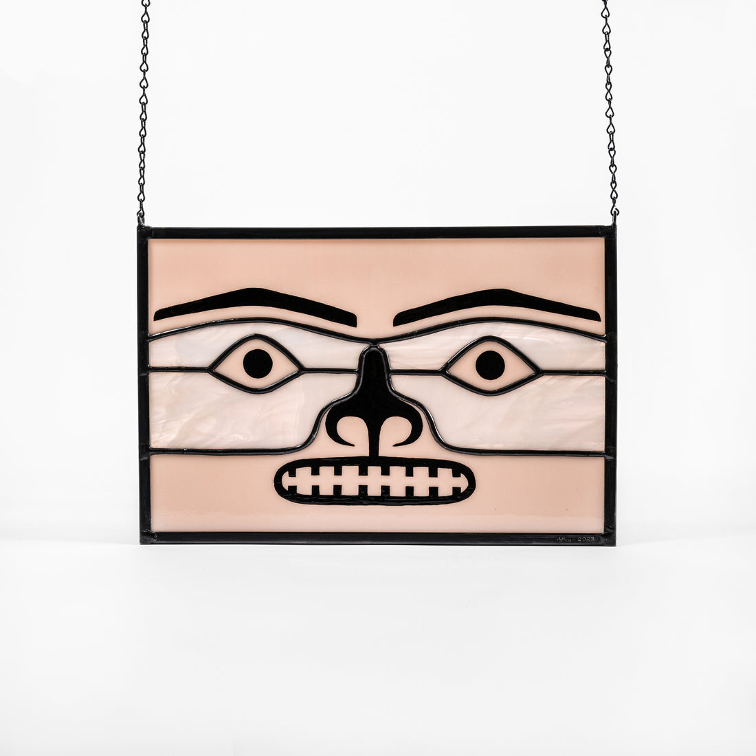 Chilkat (Pink) - Stained Glass Panel